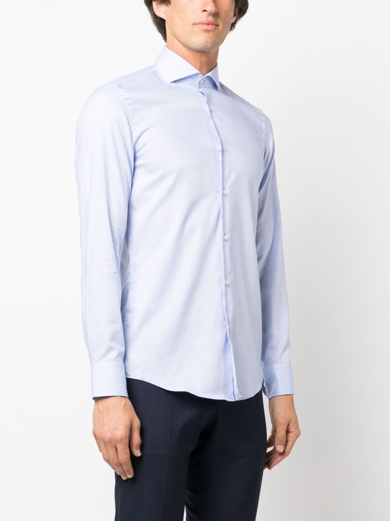 Blue Hank Spread Organic Cotton Shirt