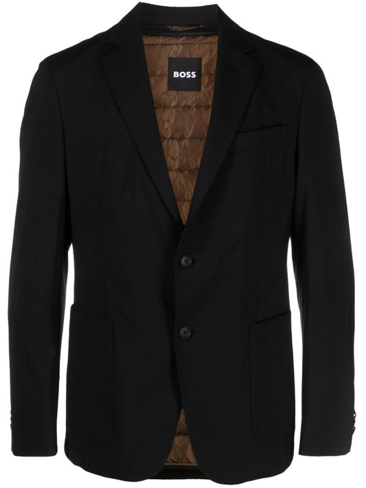 Black Hanry Single-breasted Blazer