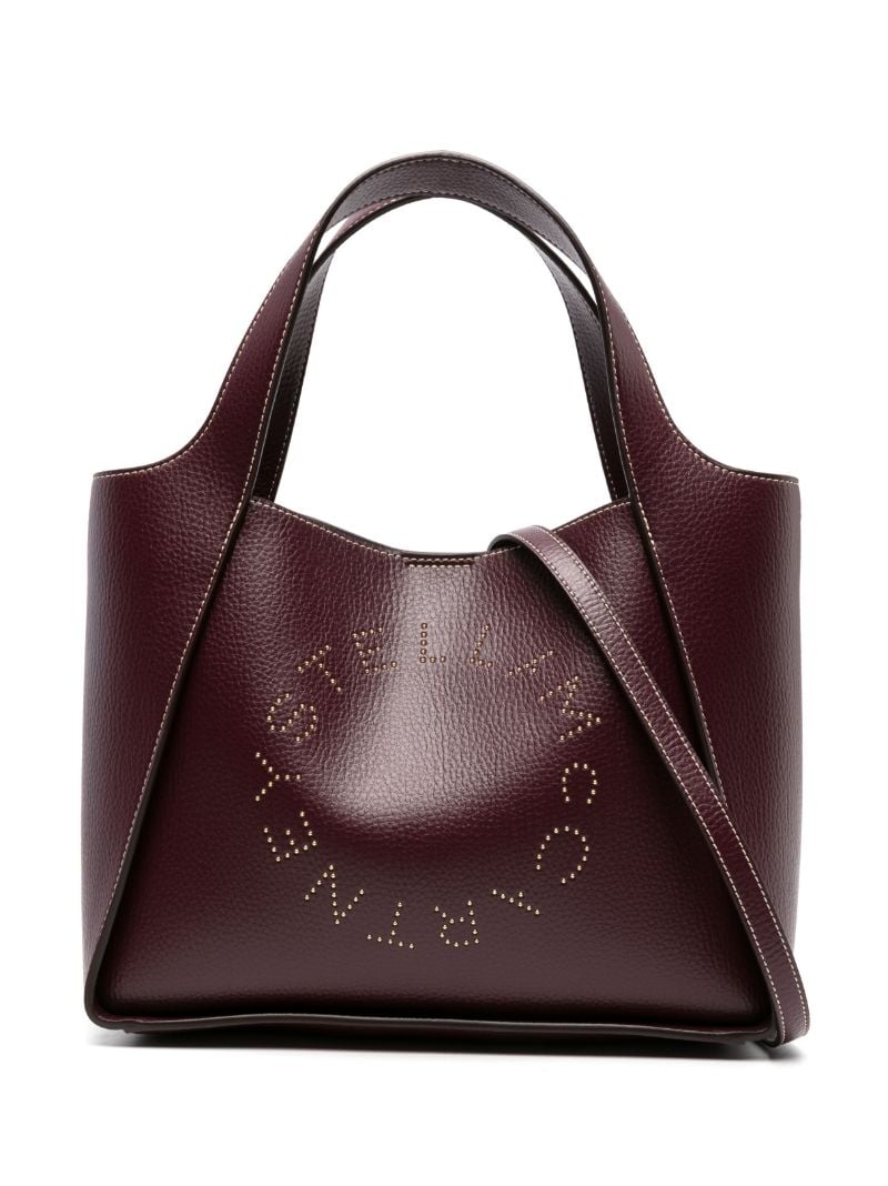 Purple Logo Faux-leather Cross Body Bag