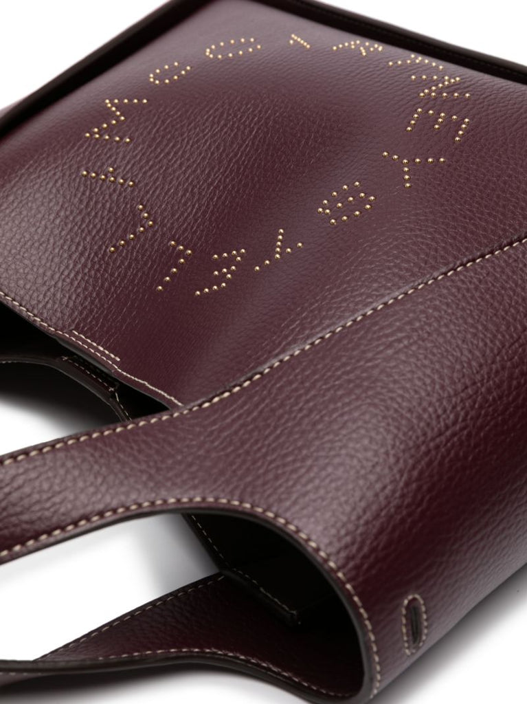 Purple Logo Faux-leather Cross Body Bag