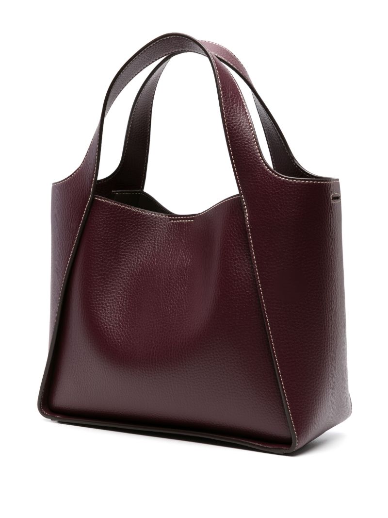 Purple Logo Faux-leather Cross Body Bag