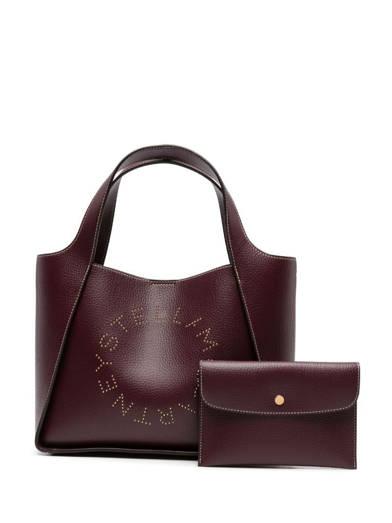 Purple Logo Faux-leather Cross Body Bag