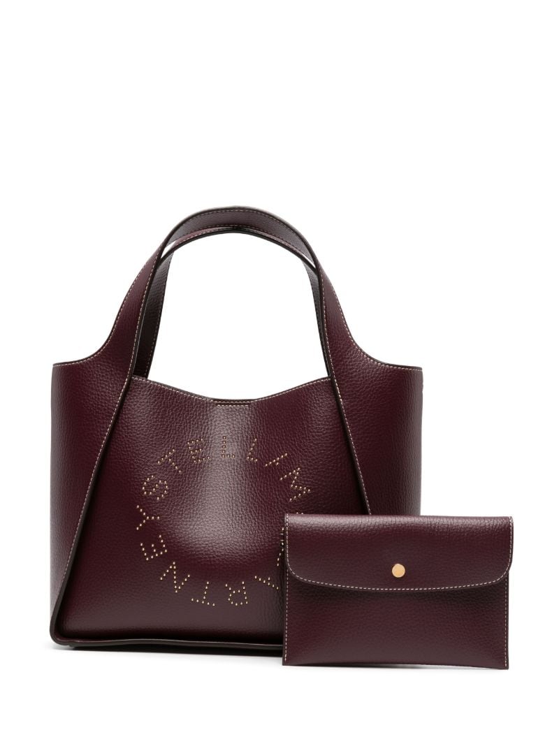 Purple Logo Faux-leather Cross Body Bag