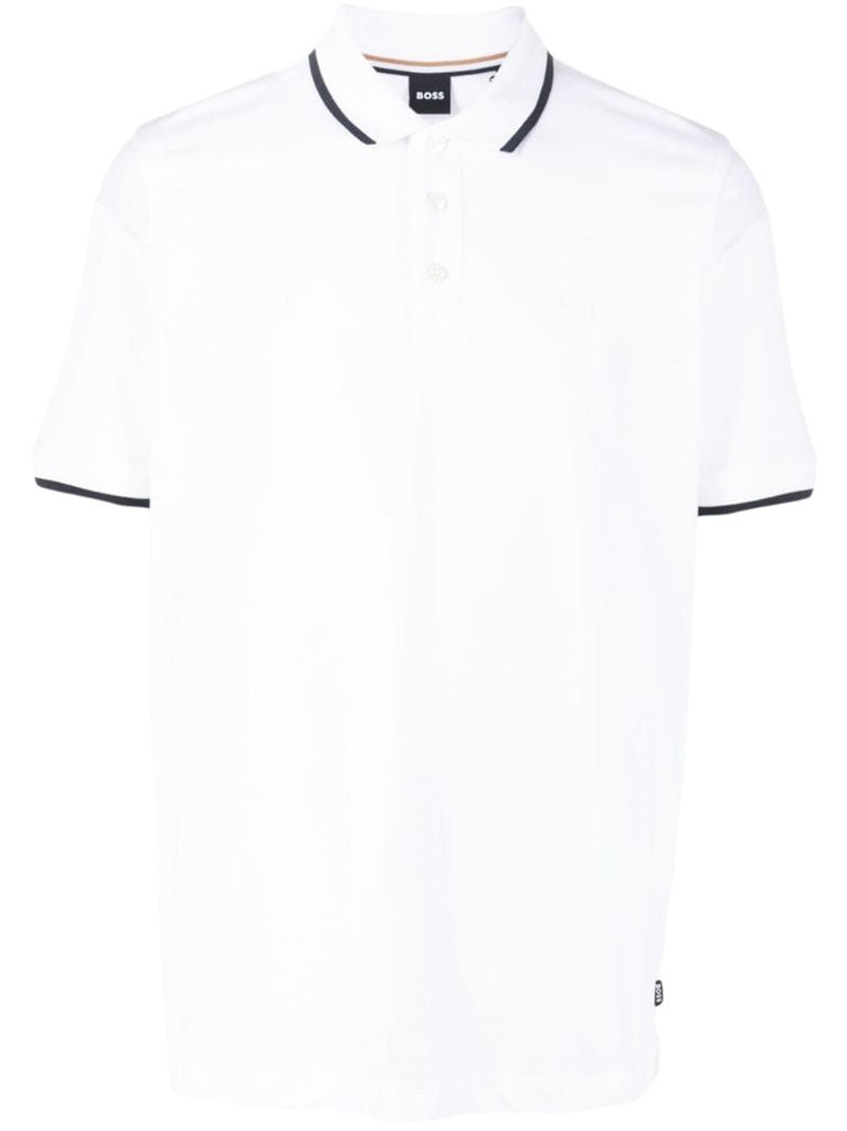 White Cotton Polo Shirt