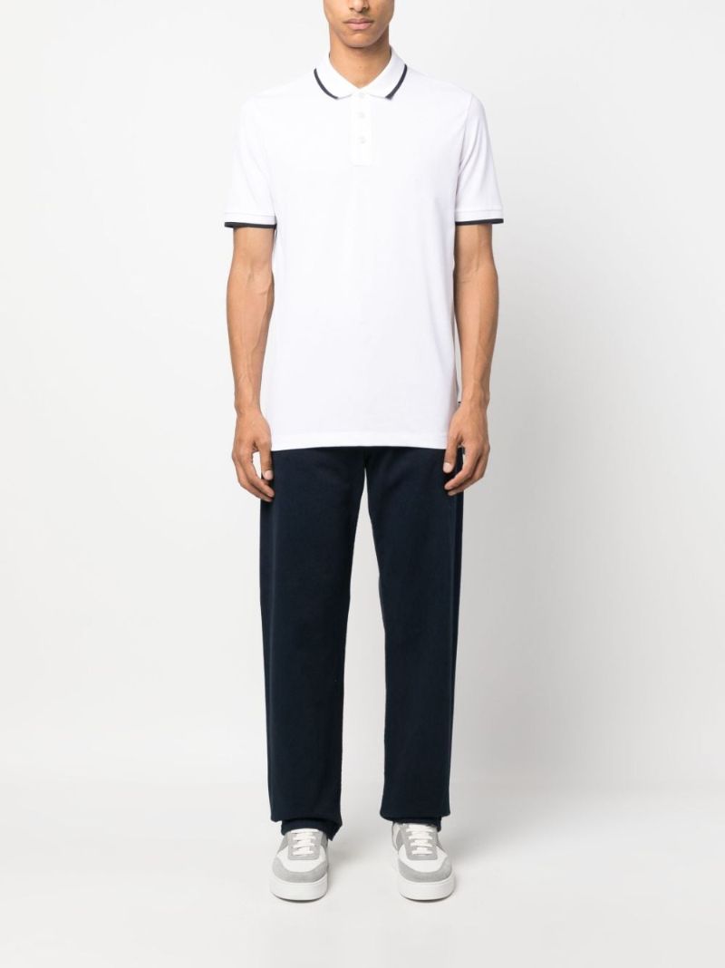 White Cotton Polo Shirt