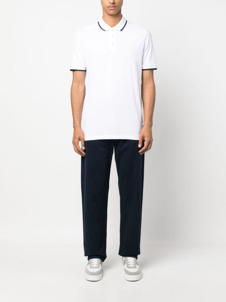 White Cotton Polo Shirt