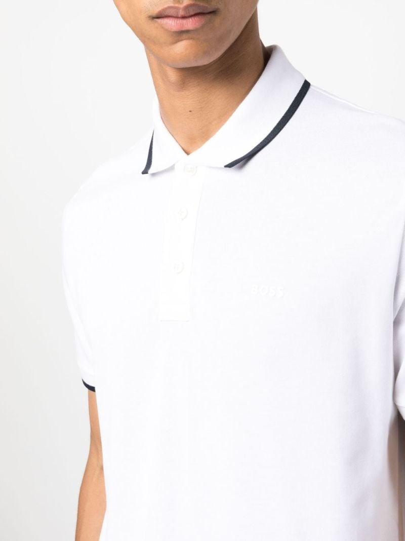 White Cotton Polo Shirt