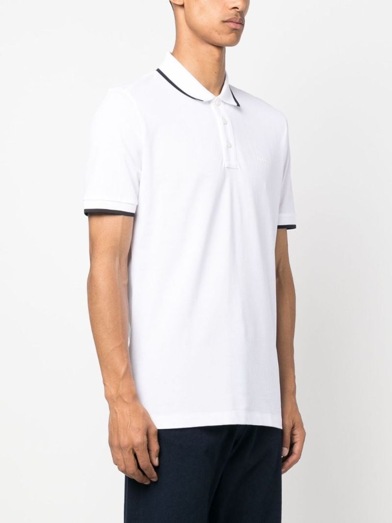 White Cotton Polo Shirt