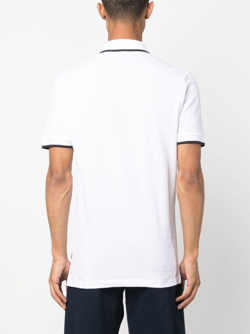 White Cotton Polo Shirt