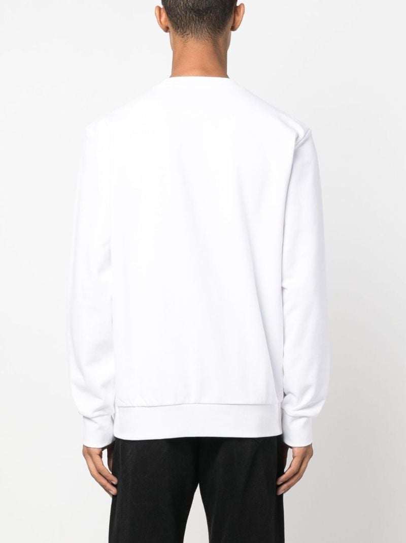 White Logo-print Cotton Sweatshirt