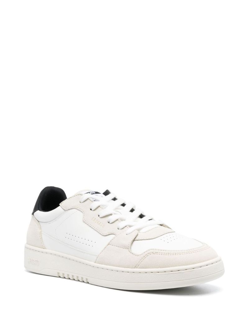 White Dice Lo Leather Sneakers