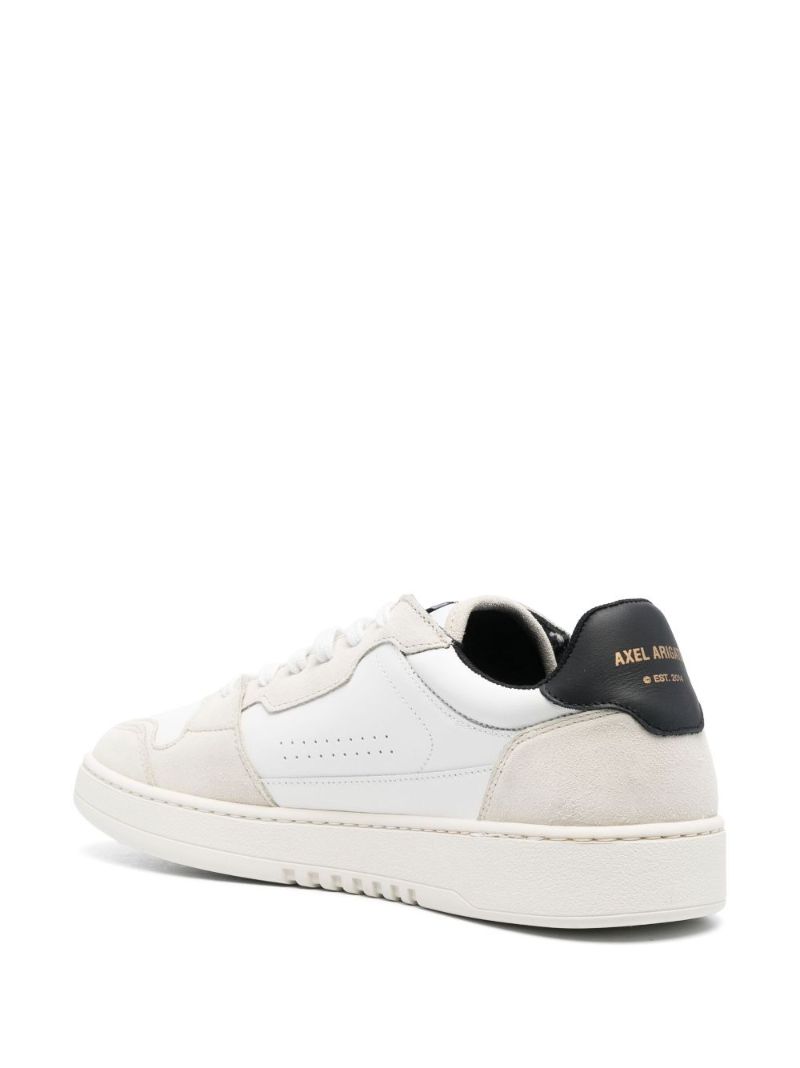 White Dice Lo Leather Sneakers