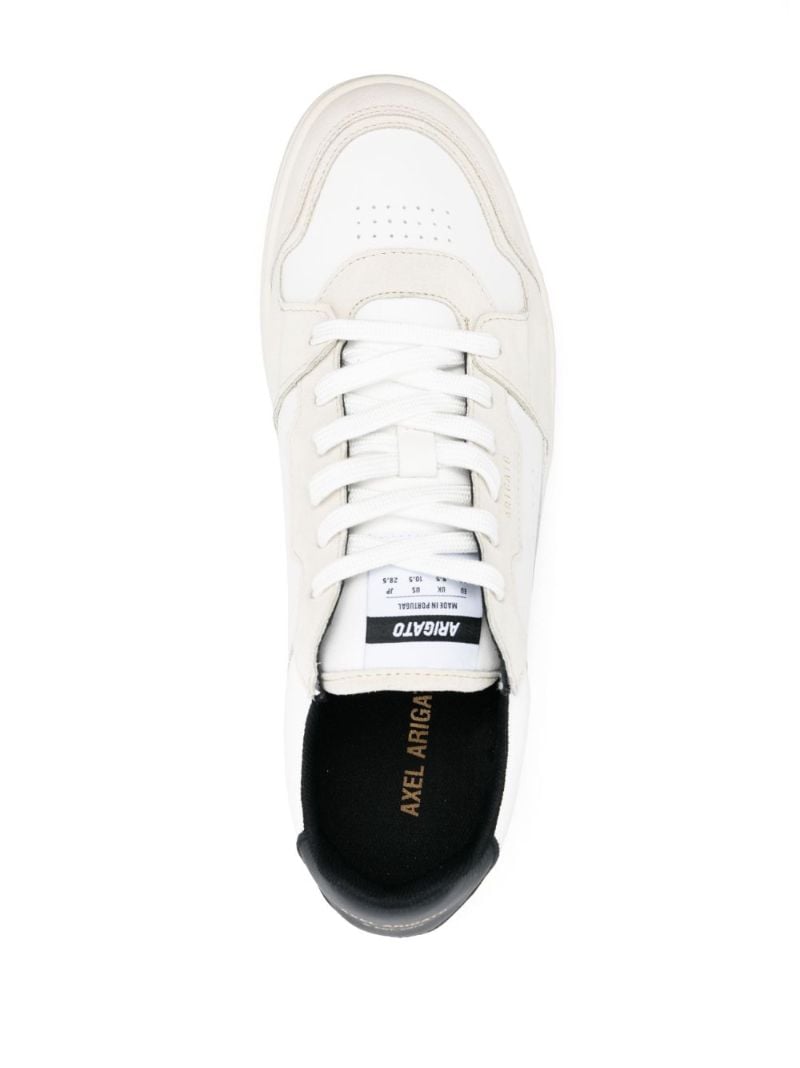 White Dice Lo Leather Sneakers