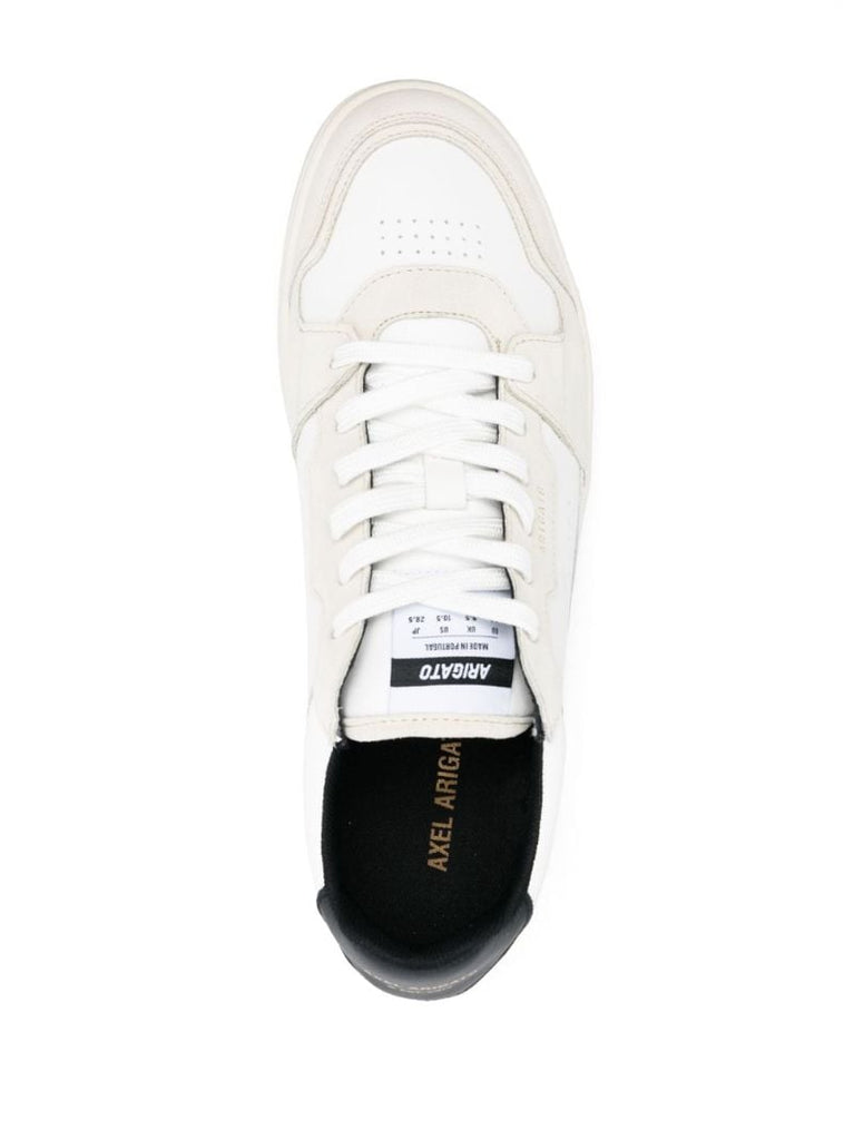 White Dice Lo Leather Sneakers