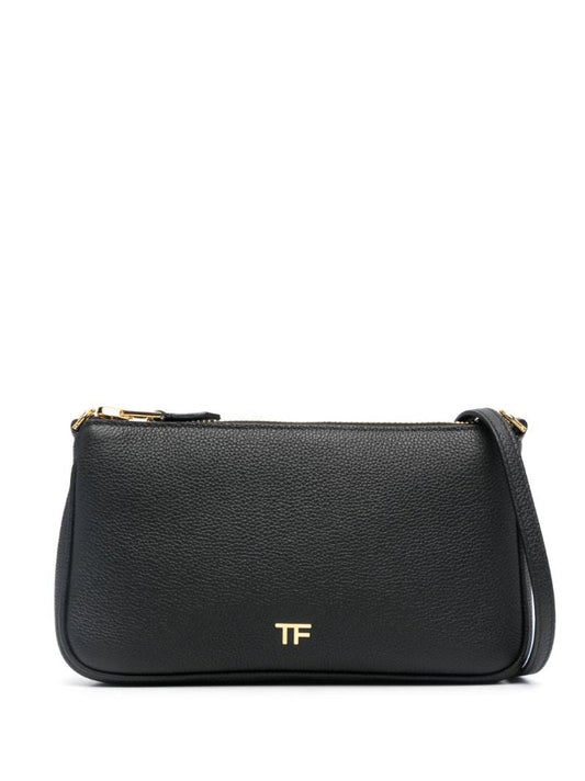 Black Tf Leather Cross Body Bag
