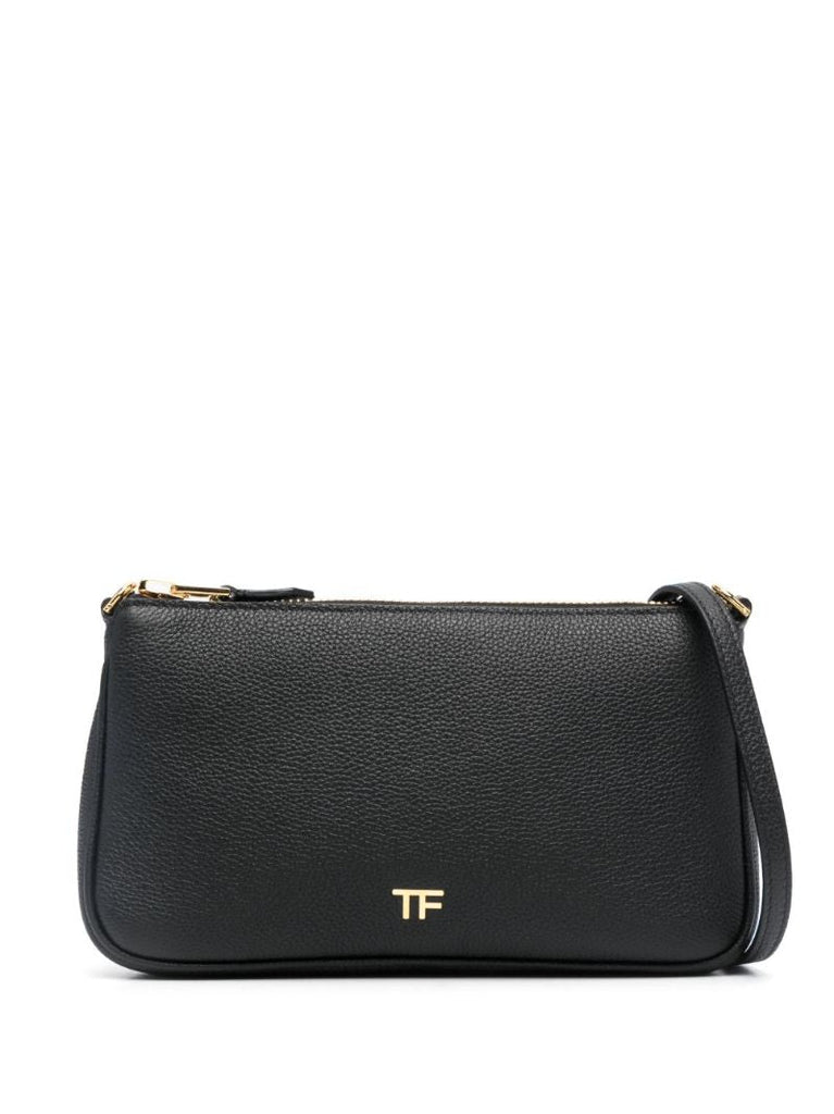 Black Tf Leather Cross Body Bag