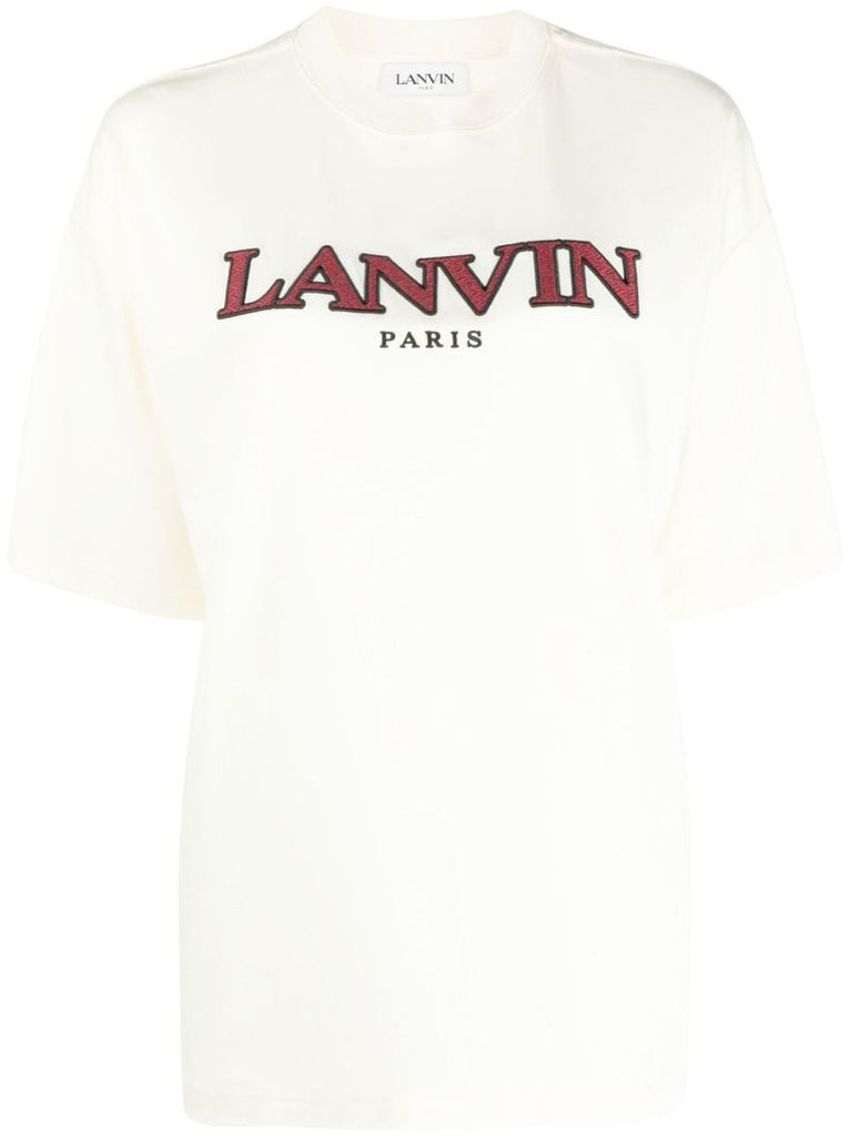 Neutral Logo-embroidered Cotton T-shirt