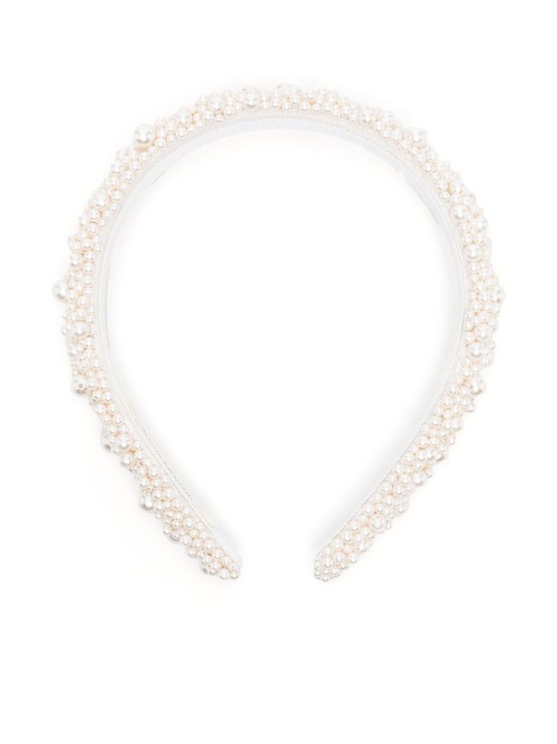 White Britanny Faux Pearl Headband