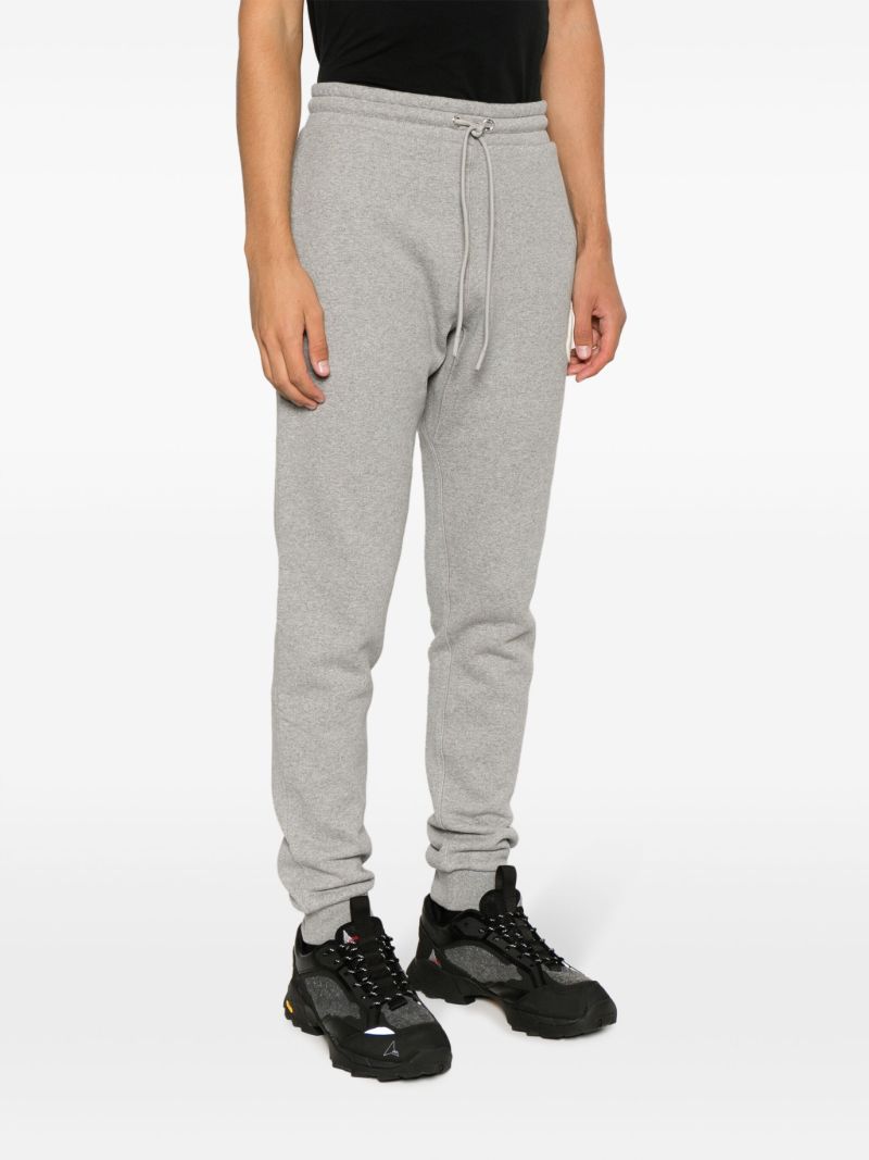 Grey Logo-appliquÃ_x0083_Â© Cotton Track Pants