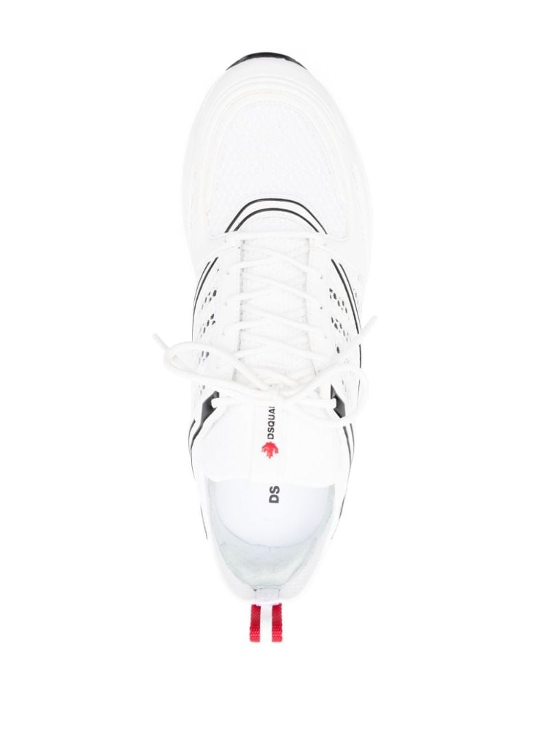 X Dash White Panelled Sneakers