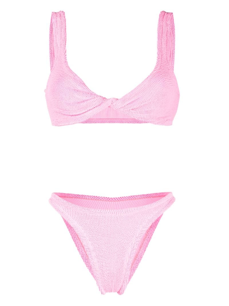Pink Juno Crinkled Bikini