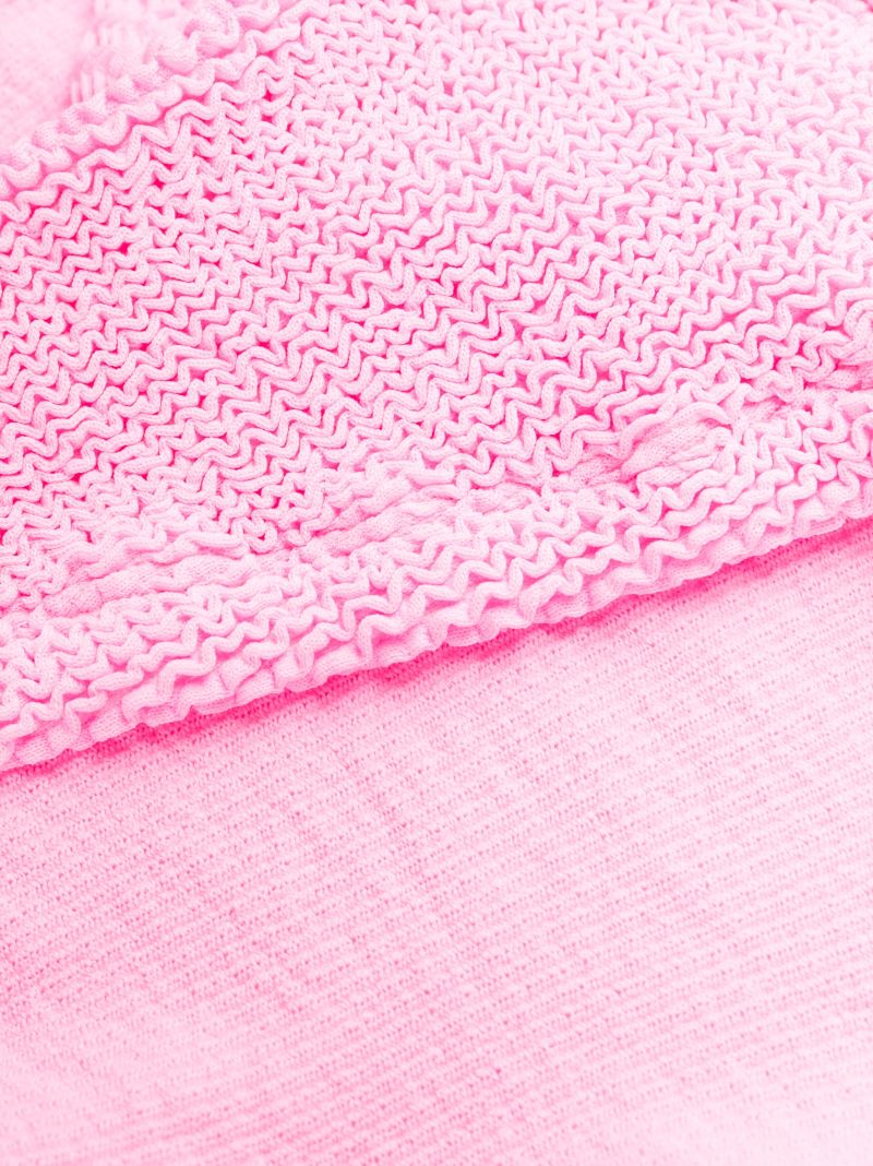 Pink Juno Crinkled Bikini