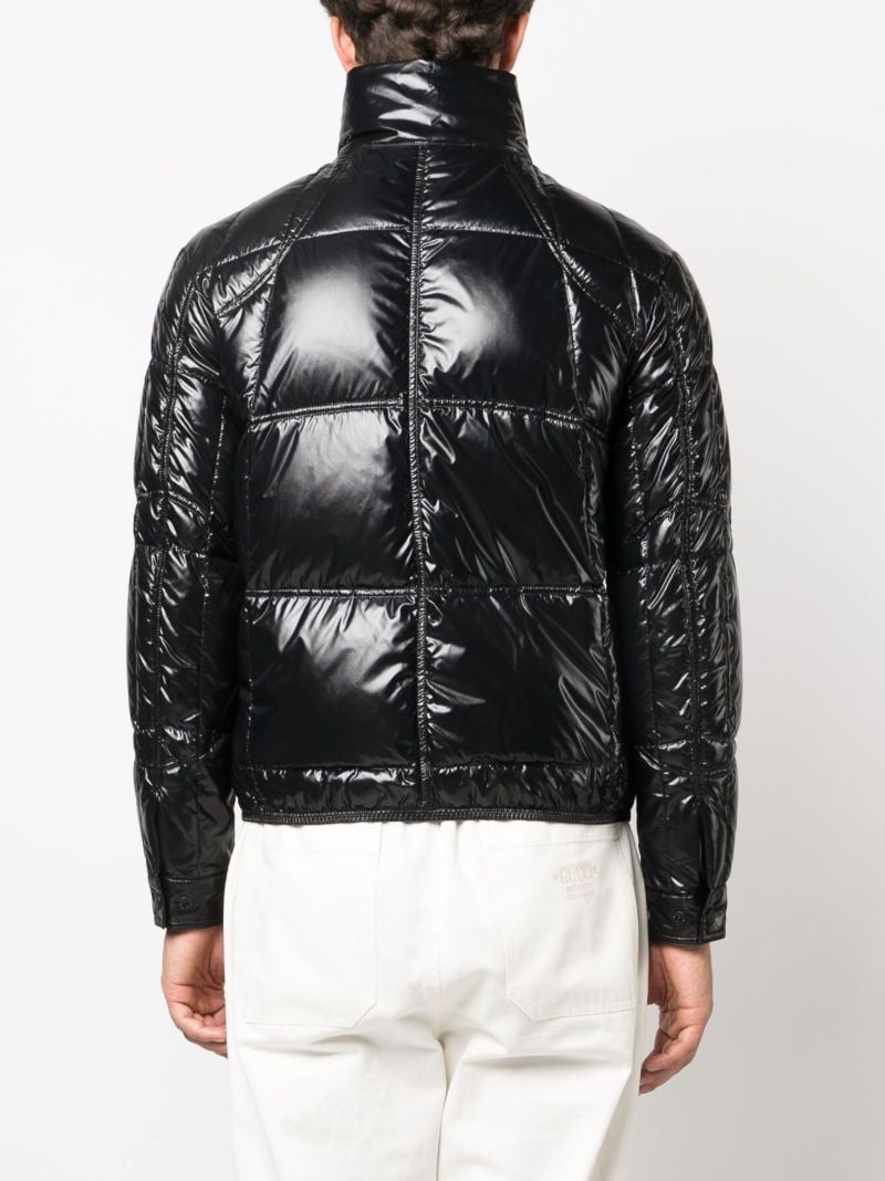 Black Tevel Quilted Down Jacket