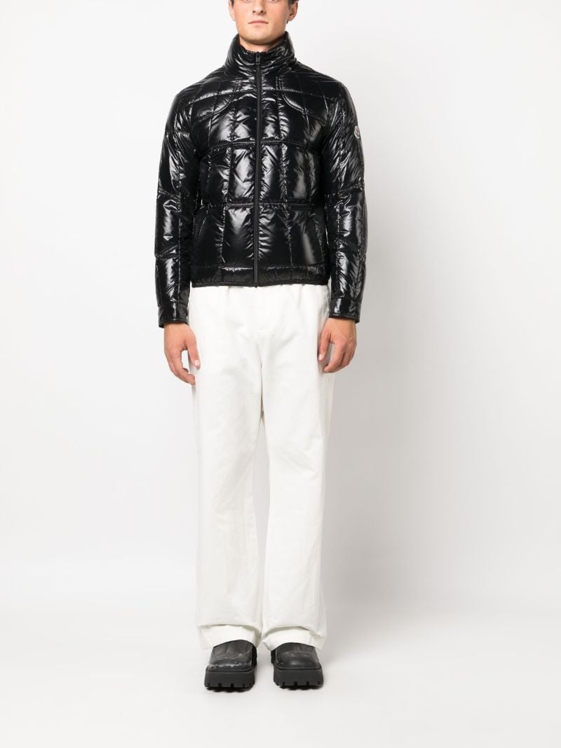 Black Tevel Quilted Down Jacket