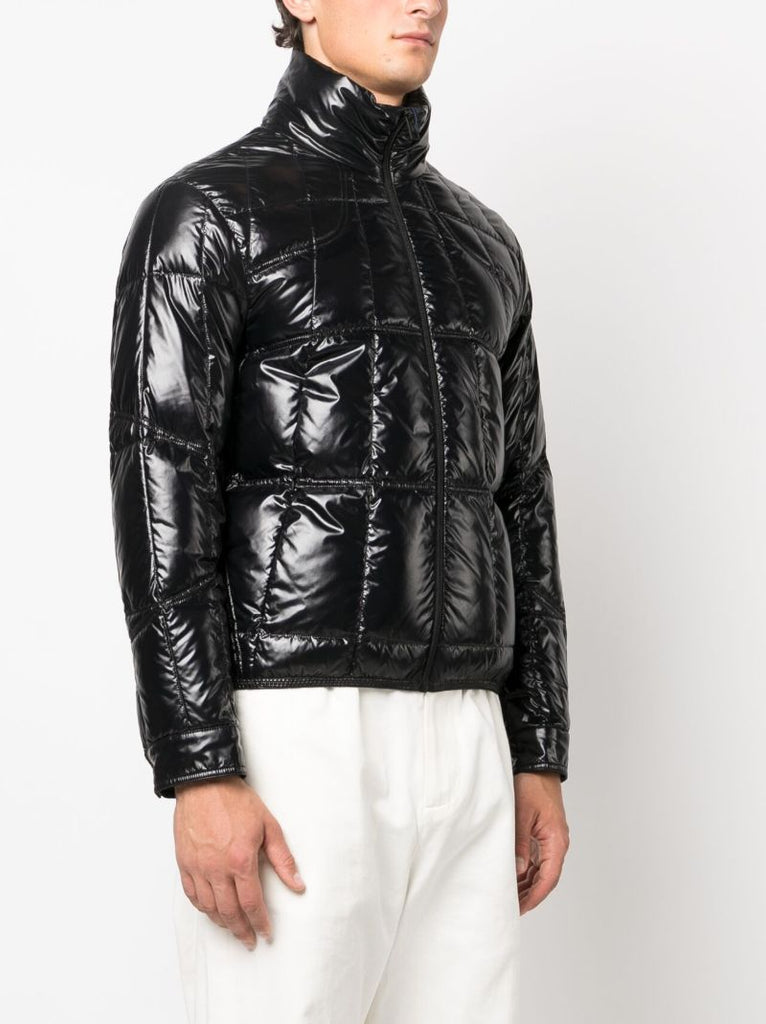 Black Tevel Quilted Down Jacket