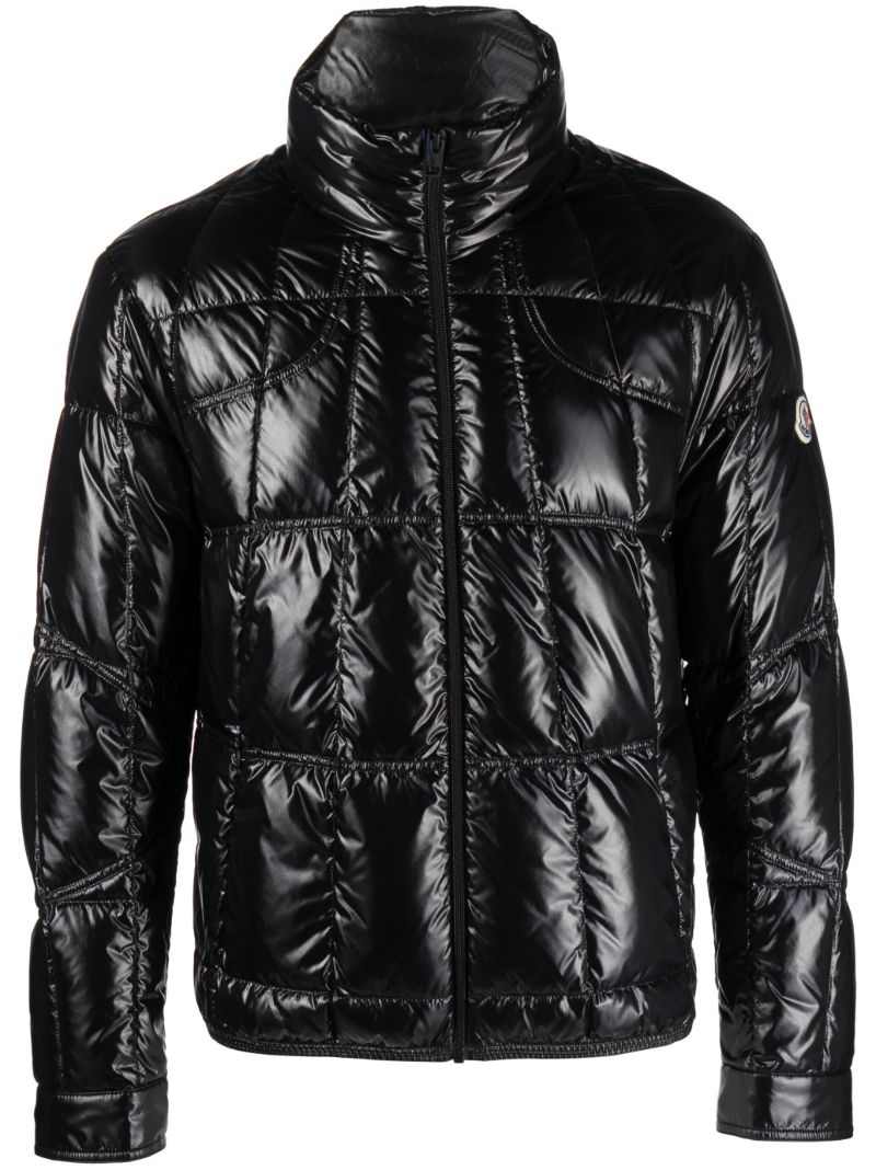 Black Tevel Quilted Down Jacket