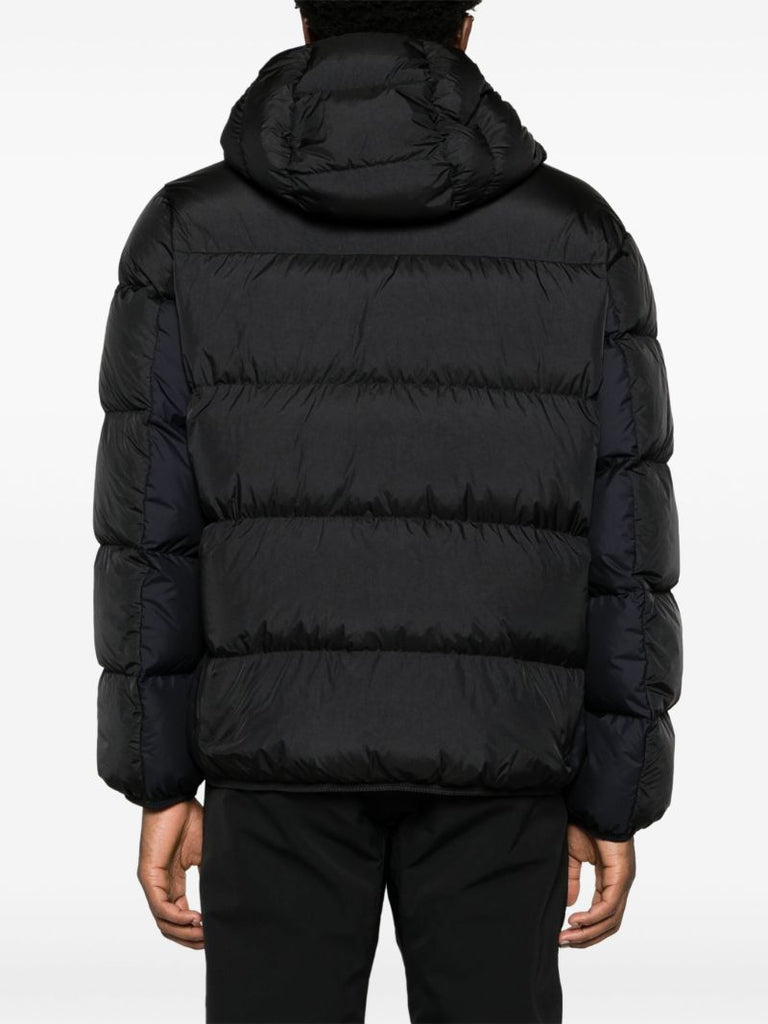 Black Alnair Hooded Quilted Jacket