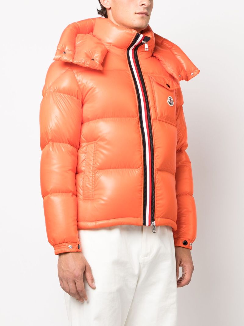 Orange Montbeliard Hooded Puffer Jacket