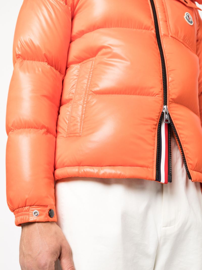 Orange Montbeliard Hooded Puffer Jacket