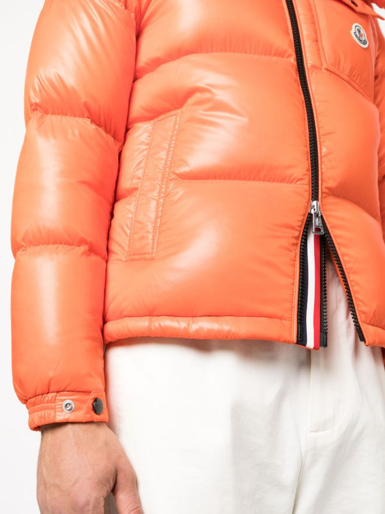 Orange Montbeliard Hooded Puffer Jacket