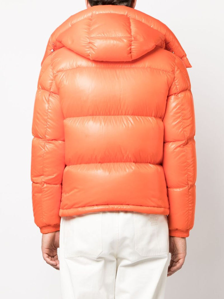 Orange Montbeliard Hooded Puffer Jacket