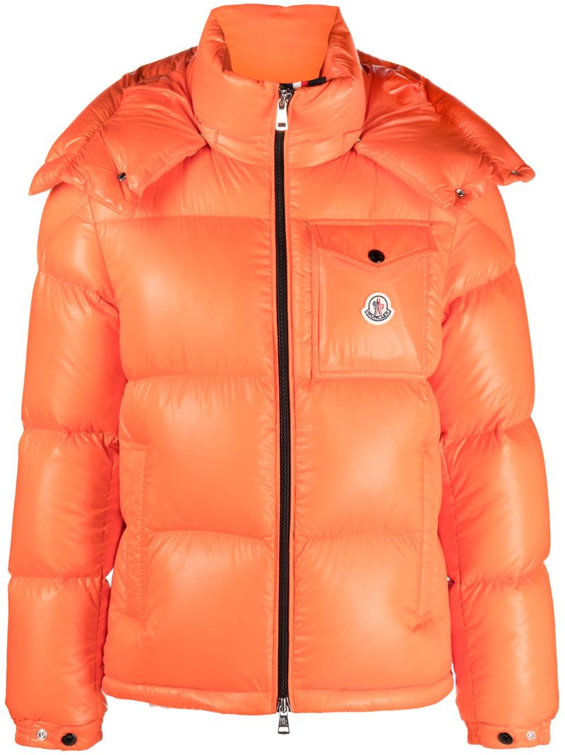 Orange Montbeliard Hooded Puffer Jacket