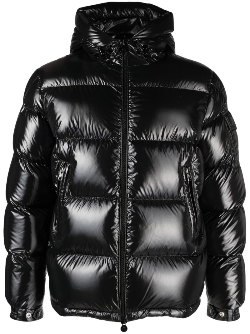 Black Ecrins Hooded Quilted Jacket
