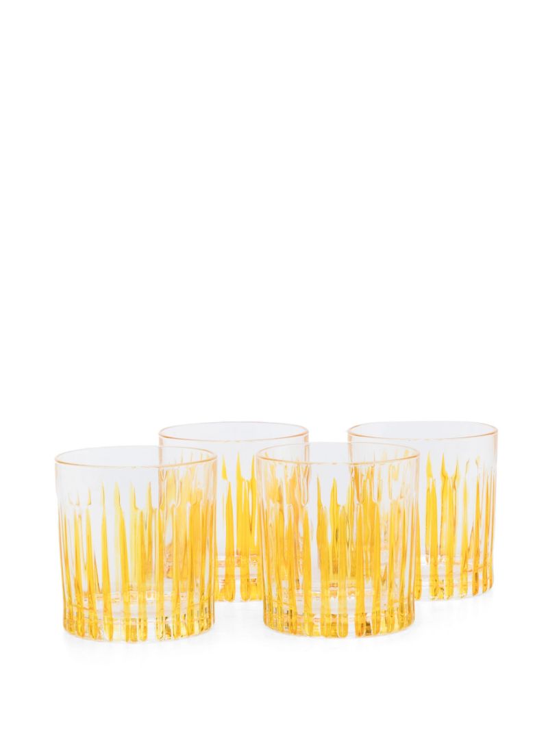 Yellow Crystal Water Glass Set