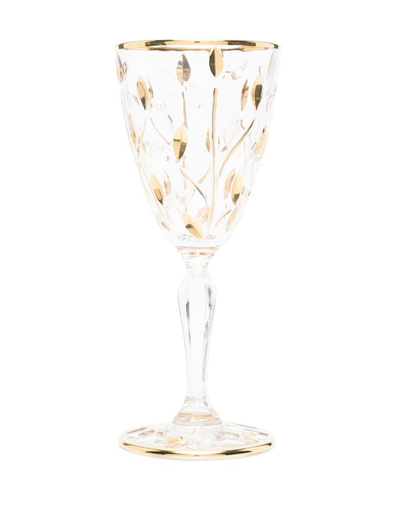 Gold-tone Crystal Glass Set