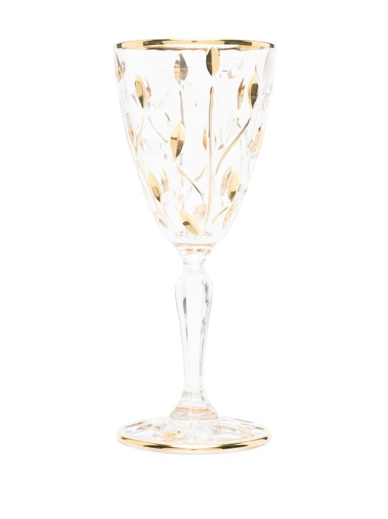 Gold-tone Crystal Glass Set