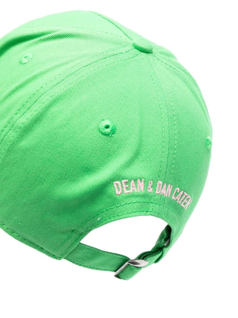 Green Technicolor Logo Cotton Baseball Cap