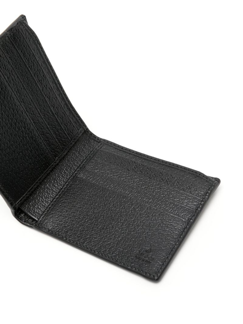 Black Interlocking G Leather Wallet