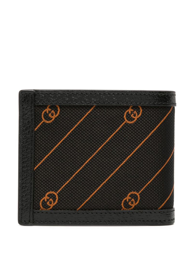Black Interlocking G Leather Wallet