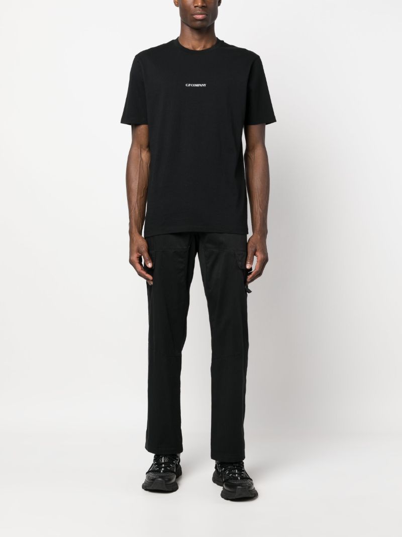 Black Logo-print Cotton T-shirt