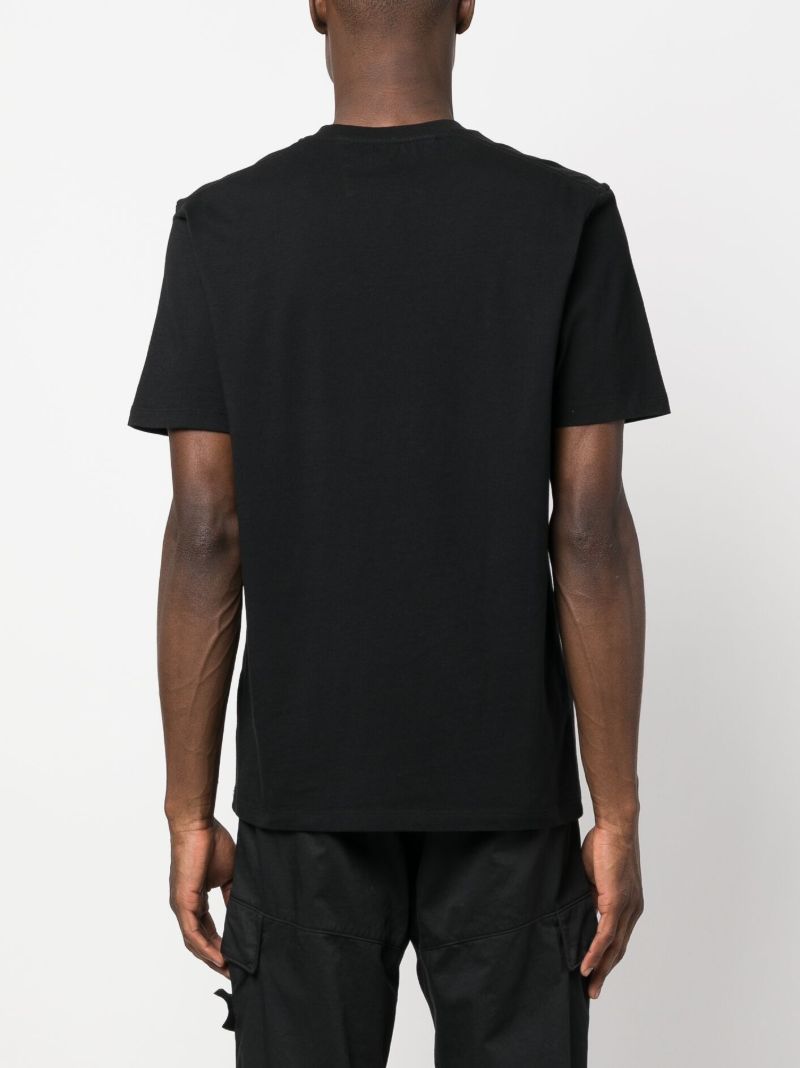 Black Logo-print Cotton T-shirt
