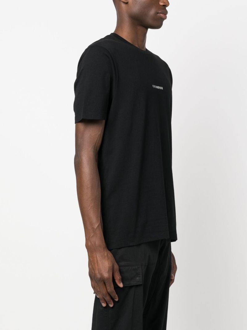 Black Logo-print Cotton T-shirt