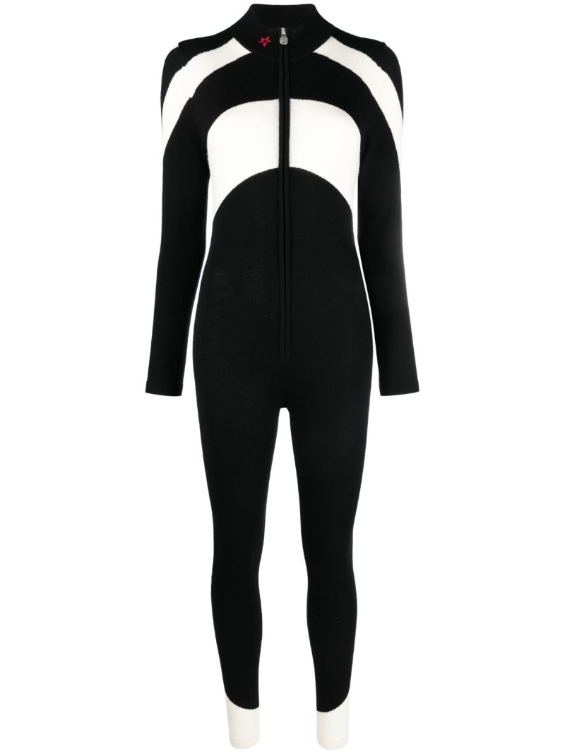 Black Tignes Chevron Star-print Ski Suit