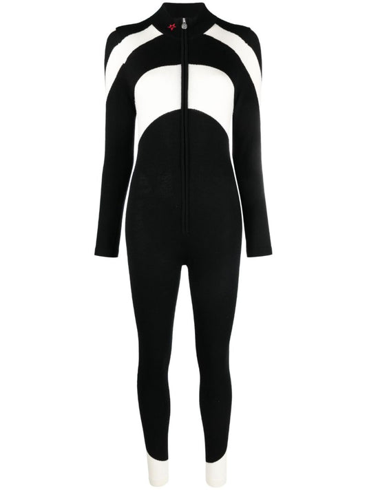 Black Tignes Chevron Star-print Ski Suit