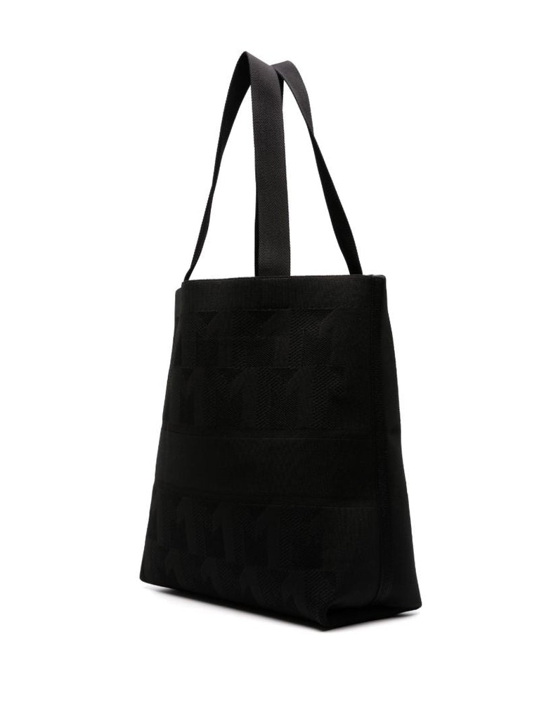Black Logo-embroidered Tote Bag