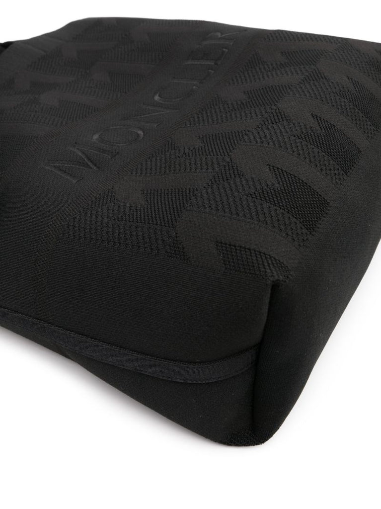 Black Logo-embroidered Tote Bag
